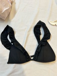 Ruffle Trim Bikini Top