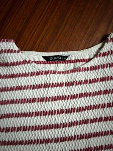 Striped Smocked Top