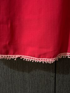 Pink Bow Neck Sleeveless Top | Size M | OfficeWear