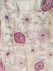 cotton silk with net Suit...