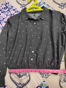 Cute Black Shirt Style Top