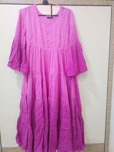 Pink Cotton Kurti