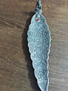 Silver Ganesh Arti &amp; Agarbatti Stand