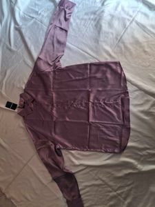Shein Satin Button-Up Shirt