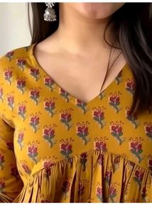 Boho Floral Print Kurta