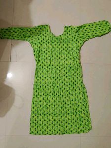 Green Printed Ethnic Blouse
