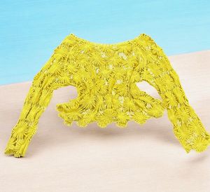 Yellow Lace Crop Top - Stylish & Trendy