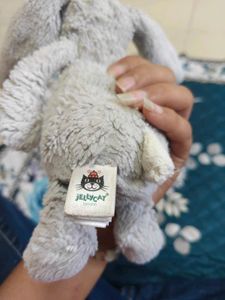 Cute Grey Bunny Plush Toy