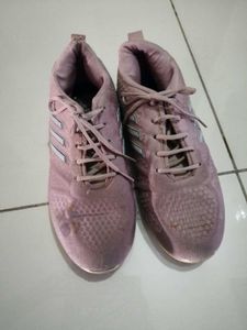 Adidas Pink Lace-Up Sneakers