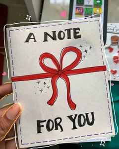 Handmade 'A Note For You' Card
