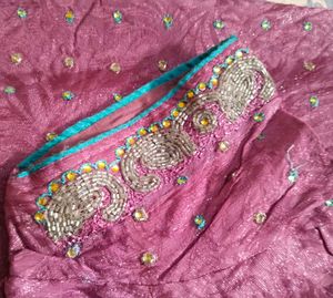 Embroidered saree Set
