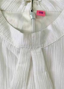 Cute Girls White Top &amp; Grey Shorts Set