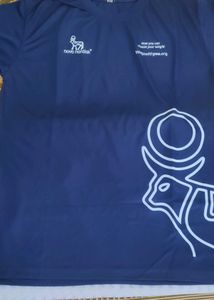 Blue T-Shirt with Motivational Print