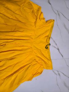 Vibrant Yellow Dhoti Pants