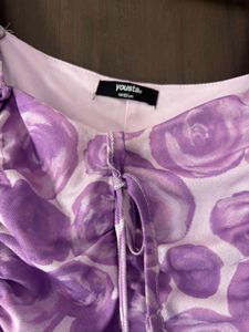 yousta Purple Floral  jumpsuit
