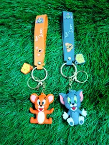 Set Of 2 Tom N Jerry Keychains