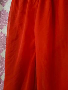 Flowy Orange Palazzo Pants