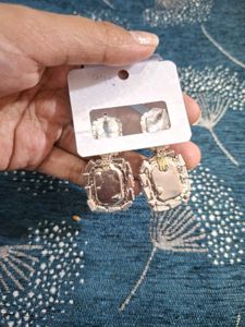 Emerald &amp; Diamond Drop Earrings