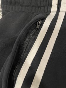 Xtep Black Joggers with White Stripes