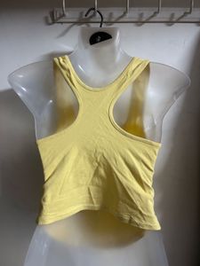 Cute Yellow Graphic Tank Top