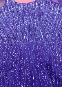 Embellished Purple Gown