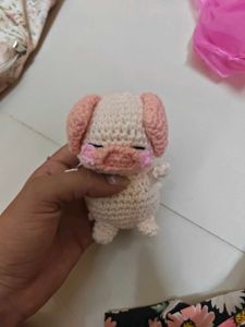 Crocheted Pig Toy