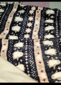 Cozy Snowflake Print winter sweater lower set