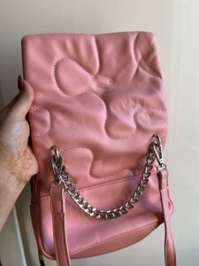 Pink Quilted Shoulder Bag