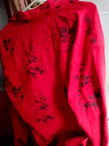 Empire Red Floral Button-Down Shirt