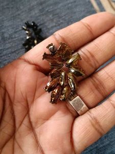 Elegant Black Gemstone Earrings