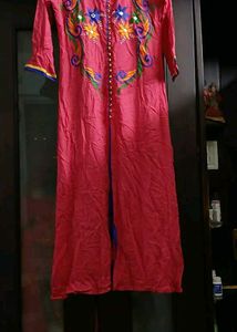 Embroidered Colourful Kurta - L Size