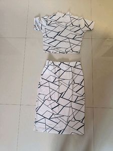 Skirt Top Tee Co Ord Set Party Wear