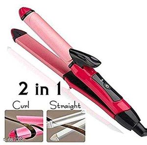 2-in-1 Hair Curler &amp; Straightener
