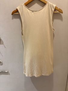 Elegant Cream Top with Lace Detail