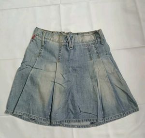 Denim Skirt💐sexy top
