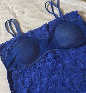 Vintage Blue Lace Cami Top