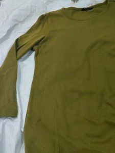 Stylish Olive Green Tunic Top