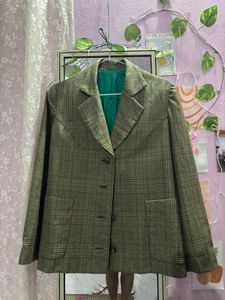 Classic Plaid Blazer