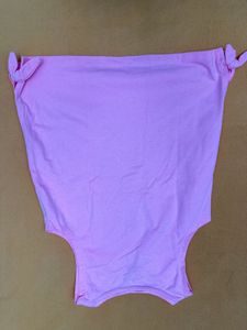 Cute Pink Tie-Sleeve Top