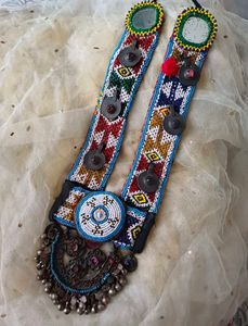 Real Afghan long Beaded Tribal Necklace