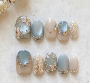COMBO Dreamy Pastel Luxe Press On Nails✨🌸💎