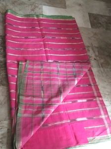 New Fancy Cotton Saree Attached फॉल