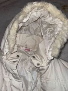 Incede Cream Padded Jacket with Hood