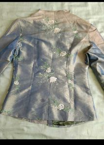 Sage silk chinese o japanese jacket 🥀💅