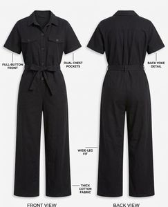 Tokyo Chic Black Wide-Leg Jumpsuit
