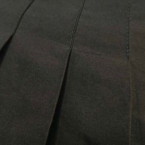 Classic Black Pleated Skirt