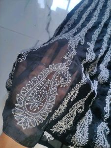 Chikankari Embroidered Kurta with Dupatta