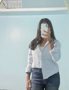 Striped Button-Up Shirt