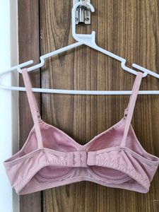 soft pink lightly padded bra