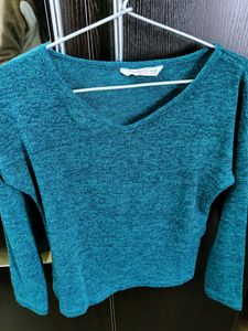 DJ&C - Ribbed Green Top (In The Size XS)